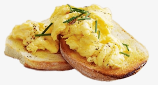 Scrambled Eggs On Toast - Scrambled Eggs Transparent Background, HD Png Download, Free Download