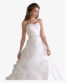 Images Free Download - Wedding Dress White Background, HD Png Download, Free Download