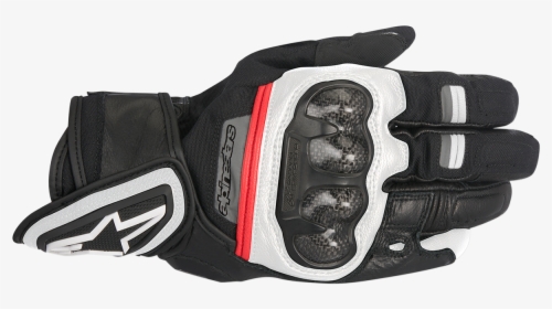 Mens Alpinestars Black White Red Rage Motorcycle Riding - Alpinestars Rage Drystar Gloves, HD Png Download, Free Download