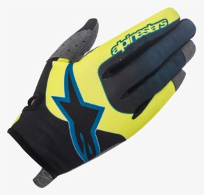 Alpinestars Vector Glove Yellow/black - Leather, HD Png Download, Free Download