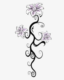 Flower Tattoo Transparent - Tattoo Flower Designs Png, Png Download, Free Download