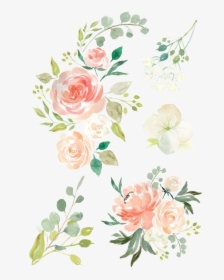Watercolor Flowers Vector Tattoo - Pastel Watercolor Flower Png, Transparent Png, Free Download