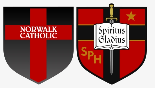Norwalk Catholic School Work Hard, Play Strong, Serve - Crest, HD Png Download, Free Download