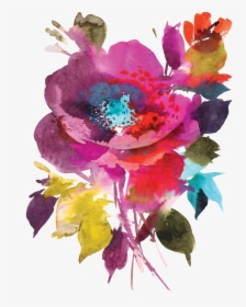 Watercolor One Flower Tattoo Designs, HD Png Download, Free Download