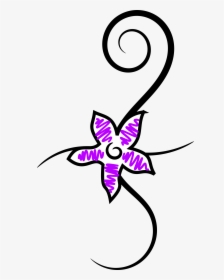 Flower Tattoo Clip Arts - Small Flowers Drawing, HD Png Download, Free Download