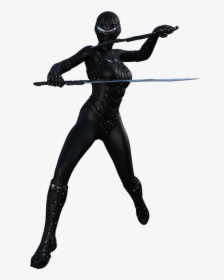 Ninja Warrior Character Free Picture - Female Ninja Silhouette, HD Png Download, Free Download