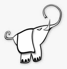 Elephant Clipart Black And White - Clip Art, HD Png Download, Free Download