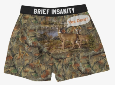 Yes Dear Camo Boxer Shorts - Deer Underwear, HD Png Download, Free Download
