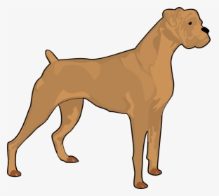 Brown Boxer Svg Clip Arts - Dog Clipart Pixabay, HD Png Download, Free Download