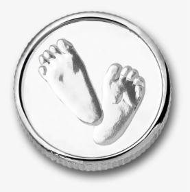 Baby Feet Silver Plated - Silver, HD Png Download, Free Download