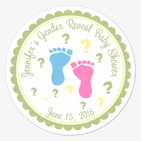 Gender Reveal Baby Feet Personalized Sticker - Personalized Halloween Stickers Free, HD Png Download, Free Download