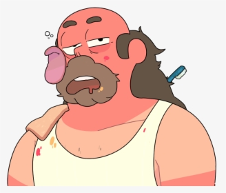 Greg Universe Hair Face Nose Pink Facial Expression - Steven Universe Greg Face, HD Png Download, Free Download