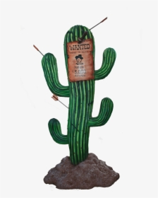 Cactus Sign Western Display Prop Decor Resin Statue- - Cactus Western, HD Png Download, Free Download