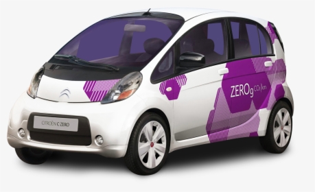 White Citroen C Zero Small Car - Citroen C Zero E, HD Png Download, Free Download