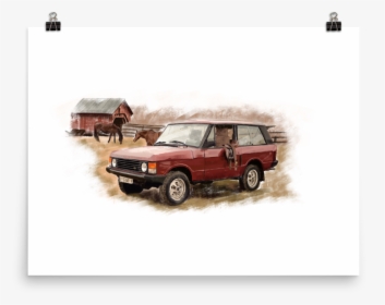 Range Rover Classic Mockup Transparent Transparent - First Generation Range Rover, HD Png Download, Free Download