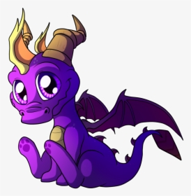 Spyro The Dragon - Chibi Spyro And Cynder, HD Png Download, Free Download