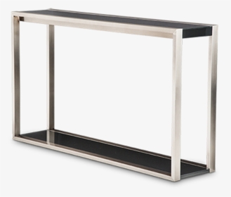 Modern Metal Frame Legs Black Rectangular Glass Top - Sofa Tables, HD Png Download, Free Download