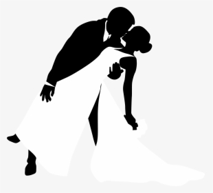Bride Wedding Clip Art - Wedding Party Silhouette Png, Transparent Png, Free Download