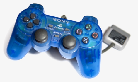 Transparent Blue Dualshock - See Through Ps2 Controller, HD Png Download, Free Download