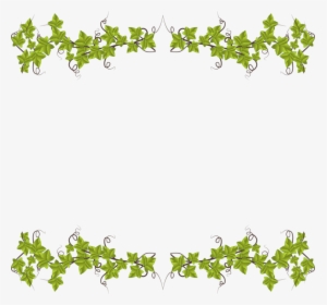 Ivy Leaves Frame - Leaf Frame Clip Art, HD Png Download, Free Download