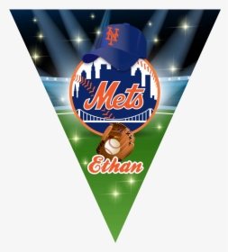 Mets Triangle Individual Team Pennant - New York Mets, HD Png Download, Free Download