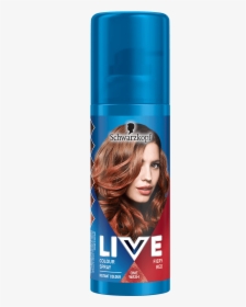 Live Colour Hair Dye From Schwarzkopf - Spray On Ginger Hair Dye, HD Png Download, Free Download