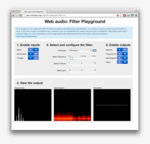 Web Audio Filter Playground - Web Audio Api, HD Png Download, Free Download