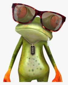 Anti Fog Wipes For - Cartoon Frog Face With Glasses, HD Png Download, Free Download