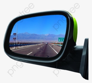 Transparent Curved Road Clipart - Side Mirror Car Png, Png Download, Free Download