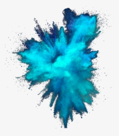 #art #explosion #blue #burst #sticker - Transparent Powder Explosion Png, Png Download, Free Download