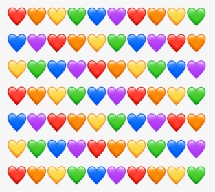 #emojis #emoji #background #rainbow #hearts #freetoedit, HD Png Download, Free Download