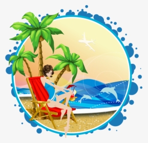 Euclidean Vector Arecaceae Beach Illustration - Palm Tree Vector, HD Png Download, Free Download