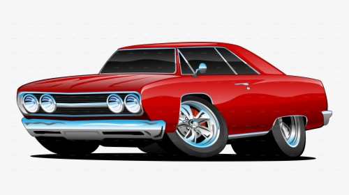 Hot Rod Cartoon Muscle Car, HD Png Download, Free Download
