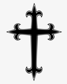 Free Gothic Clip Art - Catholic Cross Transparent Background, HD Png Download, Free Download