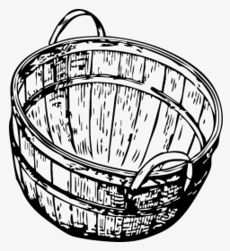 Picnic Basket Clipart Circular Basket - Basket Clip Art, HD Png Download, Free Download