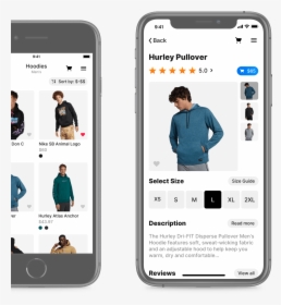 Illustration Of How Ui Of Store App Template Looks - Iphone Xs Ui Kit, HD Png Download, Free Download