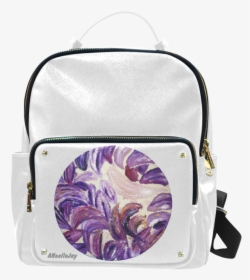 Purple Leaves With Gold Flakes Campus Backpack/small - Laptop Bag, HD Png Download, Free Download