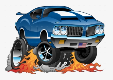 Cartoon Muscle Car, HD Png Download, Free Download