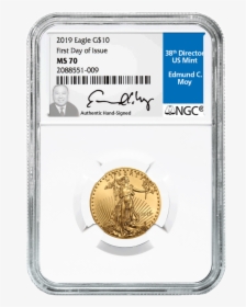 2019 $10 American Eagle Gold - Coin, HD Png Download, Free Download