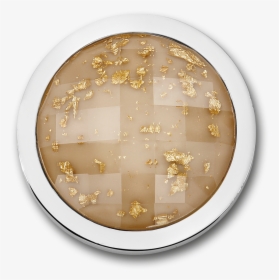 Luna Champagne Stainless Steel Disc With Gold Flakes - Circle, HD Png Download, Free Download