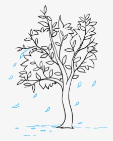 How To Draw A - Draw A Fall Tree, HD Png Download, Free Download