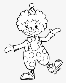 Happy Drawing At Getdrawings - Clown Images Black And White, HD Png Download, Free Download