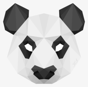 Transparent Panda Face Png - Geometric Face Of Animal, Png Download, Free Download