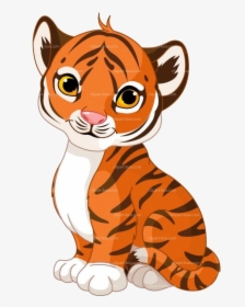 Tiger Clipart Ba Face Clip Art Panda Free Images Geaux - Clipart Baby Tiger, HD Png Download, Free Download