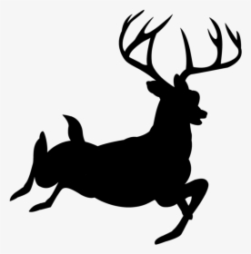 Deer Silhouette Clip Art Free Deer Head Clip Art In - Buck Deer Silhouette Png, Transparent Png, Free Download