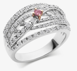 Photo Of Argyle Pink And White Diamond Ring - Engagement Ring, HD Png Download, Free Download