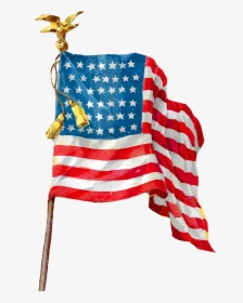 Transparent American Flag Clip Art Png - Vintage American Flag Illustration, Png Download, Free Download