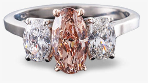 Natural Fancy Brownish Orangy Pink Diamond Ring, - Pre-engagement Ring, HD Png Download, Free Download