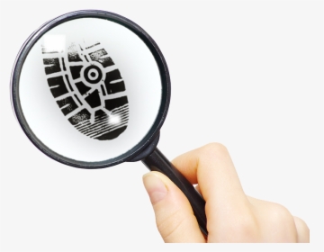 Magnifying Glass With Shoe Print, HD Png Download, Free Download