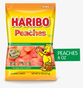 Haribo Peaches 8 Oz"  Title=""  Class="product Packshot - Convenience Food, HD Png Download, Free Download
